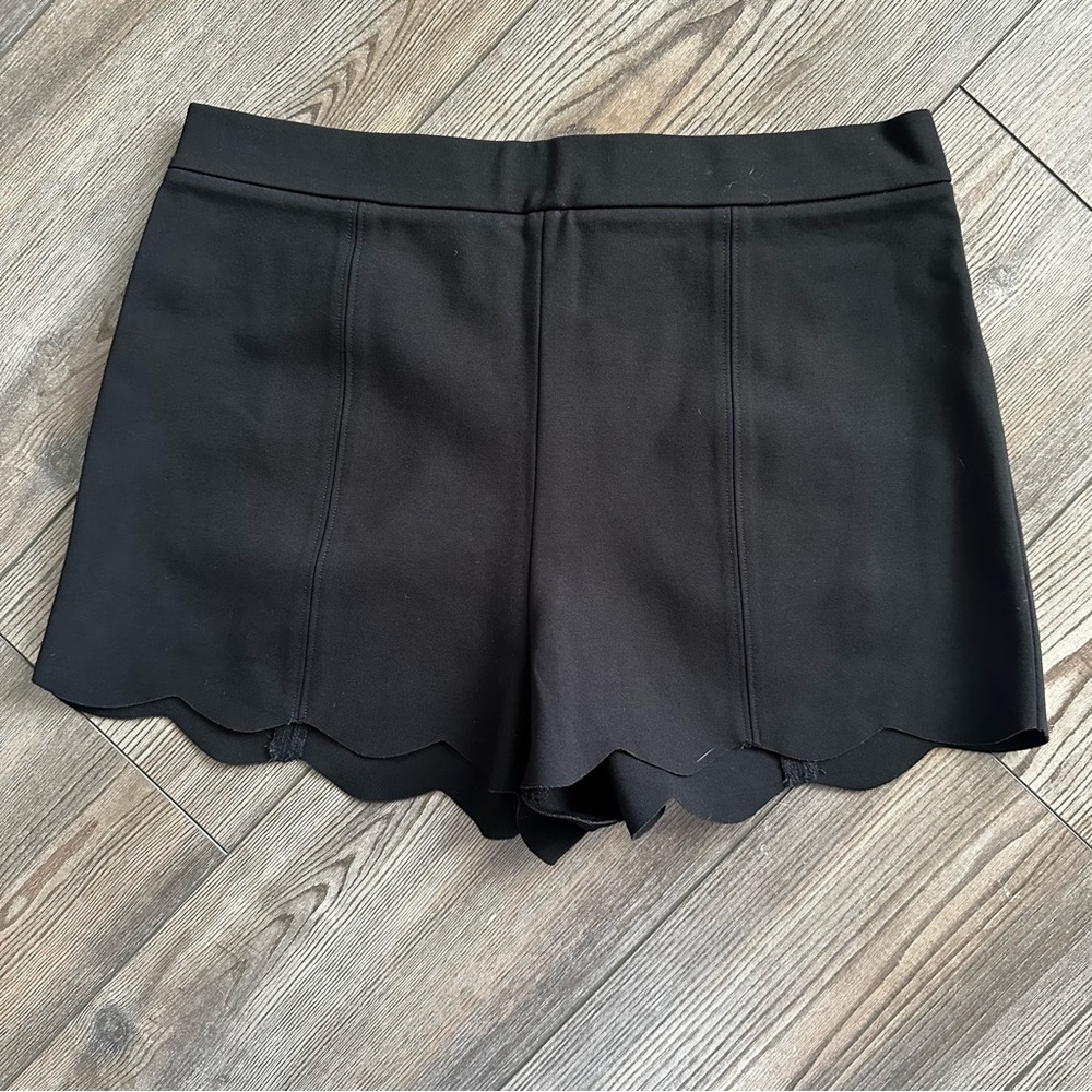 Cooperative Black Scalloped High-Waisted Pinup Shorts